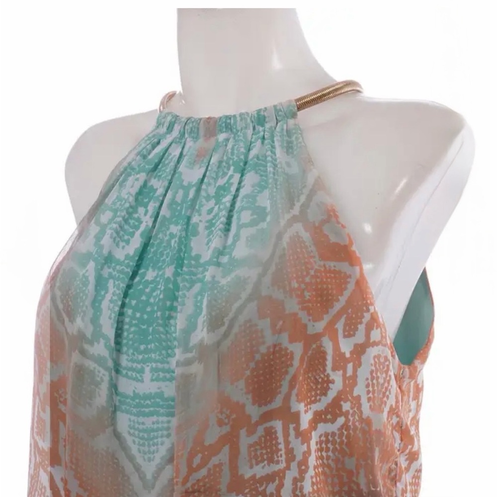 Vince Camuto Peach Brown and Mint Python print Ha… - image 9